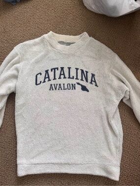 Catalina Cream Crewneck Pullover Sweater